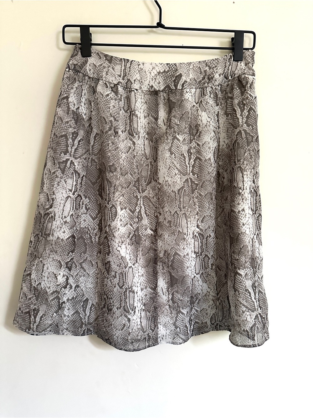 The Limited Snakeskin Print Skirt